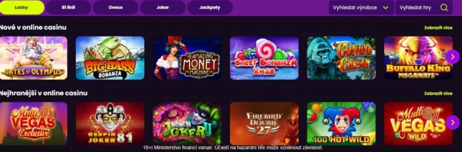 Nové v Online Casinech
